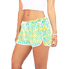 Yellow Aqua Spots Drawstring Shorts up to 2 XL