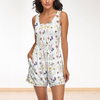 Wildflowers White Sleeveless Short Jumpsuit with Pockets up to 2 XL