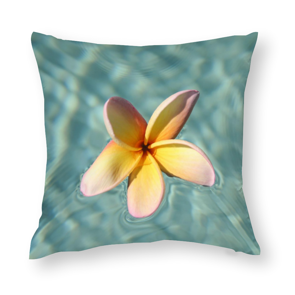 Floating Frangipani Multisize Zip Cushion Cover (FWS)