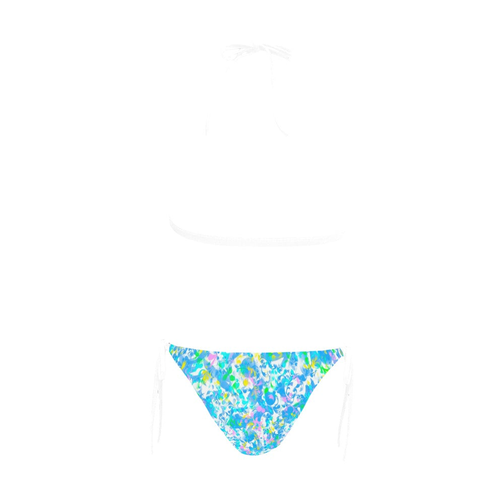 Paisley 2 Halter Neck Bikini with Front Buckle up to 5 XL (FWS)