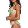 Colour Bubbles Sport Top & High-Waisted Bikini Swimsuit up to 5 XL (FWS)