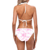 Pink Leaves String Bikini up to 5 XL (FWS)