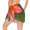 Frangipani in the Rain Short Chiffon Sarong Wrap (FWS)