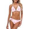 Pink Leaves String Bikini up to 5 XL (FWS)