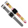 Pink Dahlia Apple iWatch Strap Vegan Leather