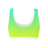 Ombre Aqua Yellow Sports Top up to 3 XL