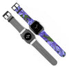 Agapanthus Apple iWatch Strap Vegan Leather black buckle 