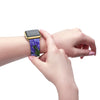 Agapanthus Apple iWatch Strap Vegan Leather gold 15 hands
