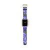 Agapanthus Apple iWatch Strap Vegan Leather gold buckle 