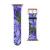 Agapanthus Apple iWatch Strap Vegan Leather rose gold 12
