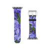 Agapanthus Apple iWatch Strap Vegan Leather silver buckle 2