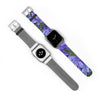 Agapanthus Apple iWatch Strap Vegan Leather silver buckle 3