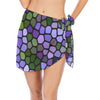 Agapanthus Stained Glass Chiffon Sarong Wrap front