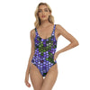 Agapanthus Stained Glass Swimsuit up to 3 XL front 2