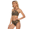 Animal Print Cami Top Two Piece Bikini up to 2 XL front side