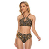 Animal Print Cami Top Two Piece Bikini up to 2 XL front 