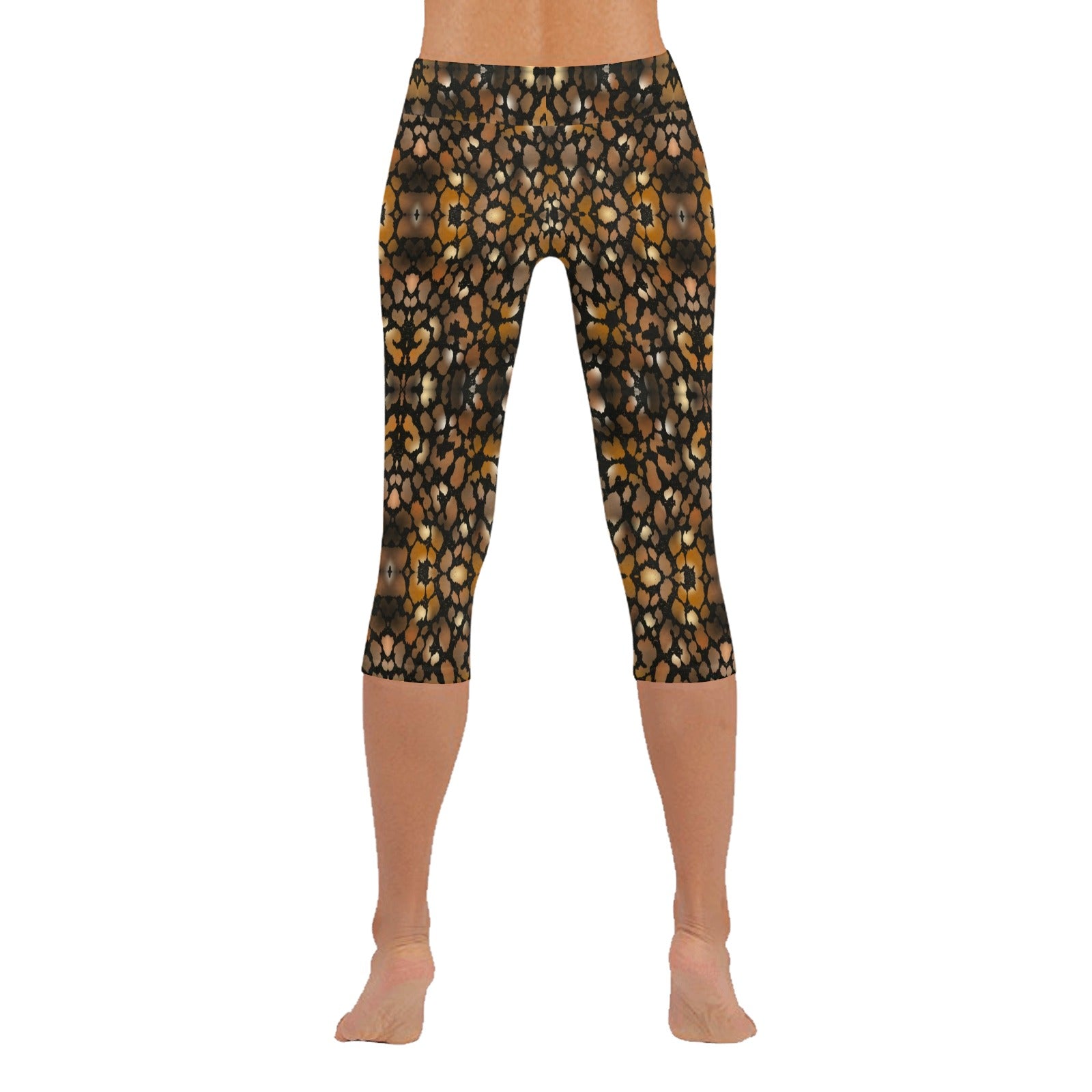 Animal Print Capri Leggings up to 5 XL back