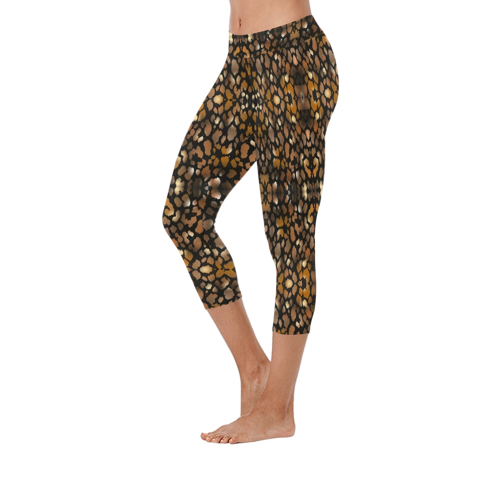 Animal Print Capri Leggings up to 5 XL side