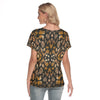 Animal Print V-Neck Top up to 2 XL back