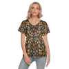 Animal Print V-Neck Top up to 2 XL front 2