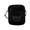 Aperture Values Small Black Shoulder Sling Bag front 2