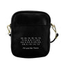 Aperture Values Small Black Shoulder Sling Bag front