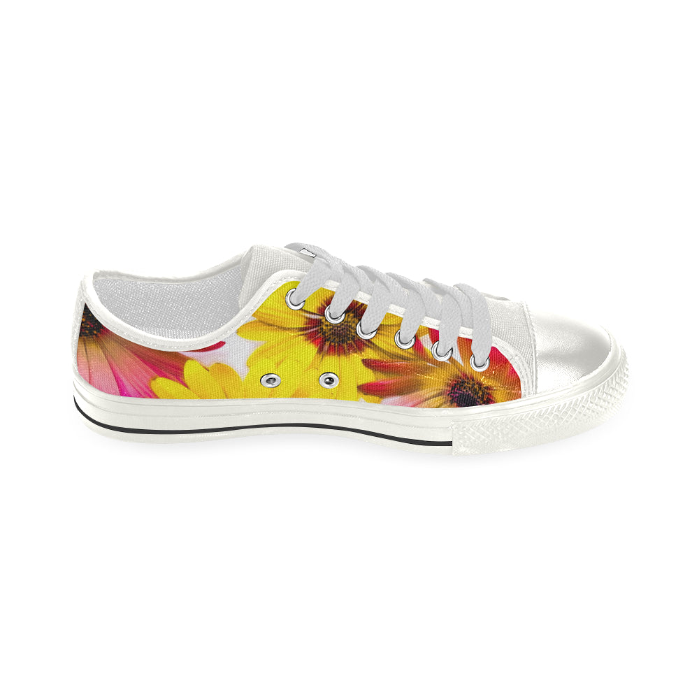 Art Daisies Canvas Low Rise Shoes up to size 12 left 2