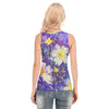 Art Flowers Tank Top up to 5 XL back