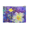 Art Flowers Zippered Accessory Pouch 1