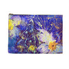 Art Flowers Zippered Accessory Pouch black zip 2