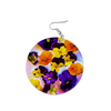 Art Violas Round Wooden Earrings 2
