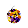 Art Violas Round Wooden Earrings 3