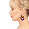 Art Violas Round Wooden Earrings 4