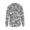 Australian Newspaper Black & White Full Zip Hoodie up to 2 XL 4