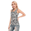 Australian Newspaper Black & White Tank Top up to 5 XL (FWS) 1