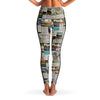Australian Newspaper Colour Mesh Panel Side Pockets Leggings (FWS) 3