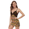 Autumn Tones Cami Night Dress With Lace up to 3 XL (FWS) 2