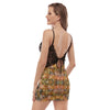 Autumn Tones Cami Night Dress With Lace up to 3 XL (FWS) 5