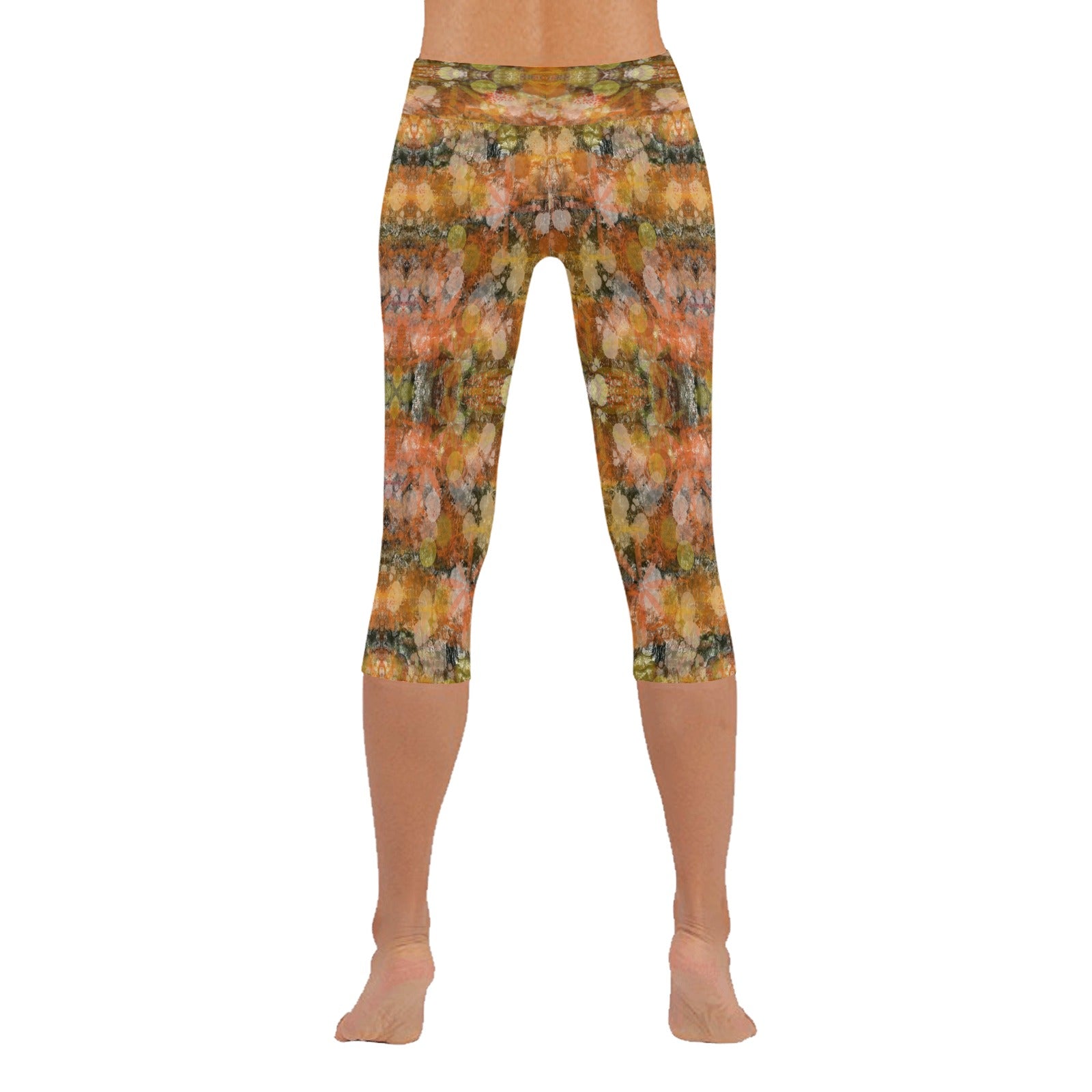 Autumn Tones Capri Leggings up to 5 XL 3