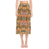Autumn Tones High Slit Long Skirt No Pockets up to 2 XL (FWS) 2