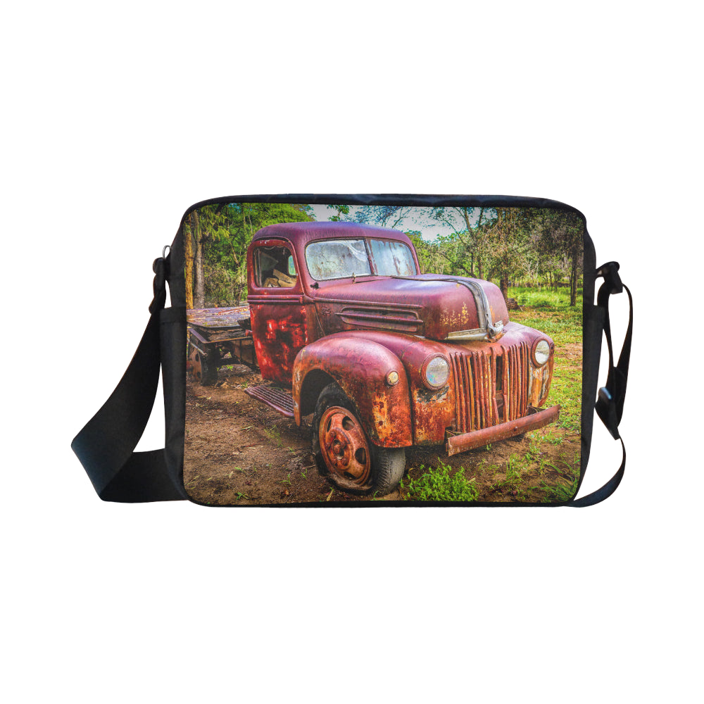 Vintage Rusty Truck Cross-Body Shoulder Bag