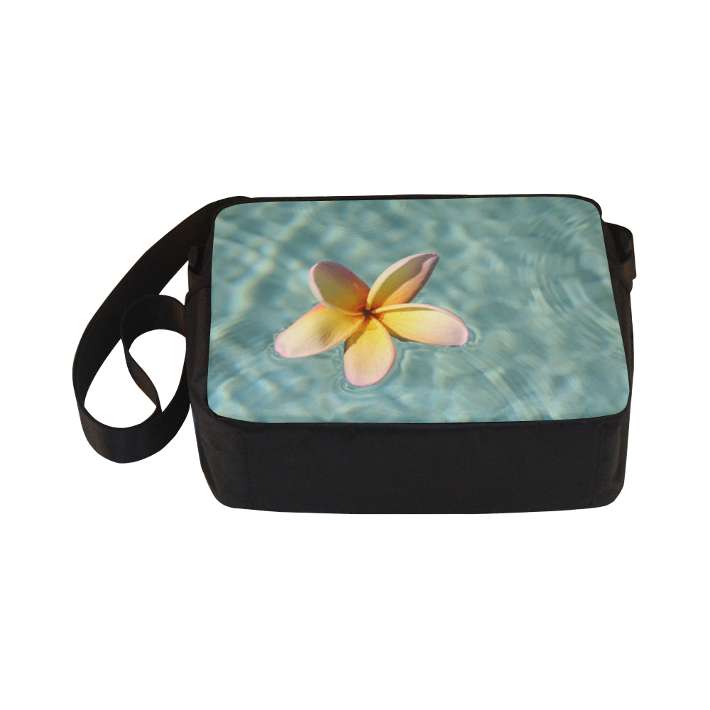 Floating Frangipani Cross-Body Shoulder Bag