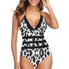Big Leopard Lace Band Embossing Swimsuit up to 4 XL (FWS) 1