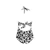 Big Leopard Lace Band Embossing Swimsuit up to 4 XL (FWS) 4