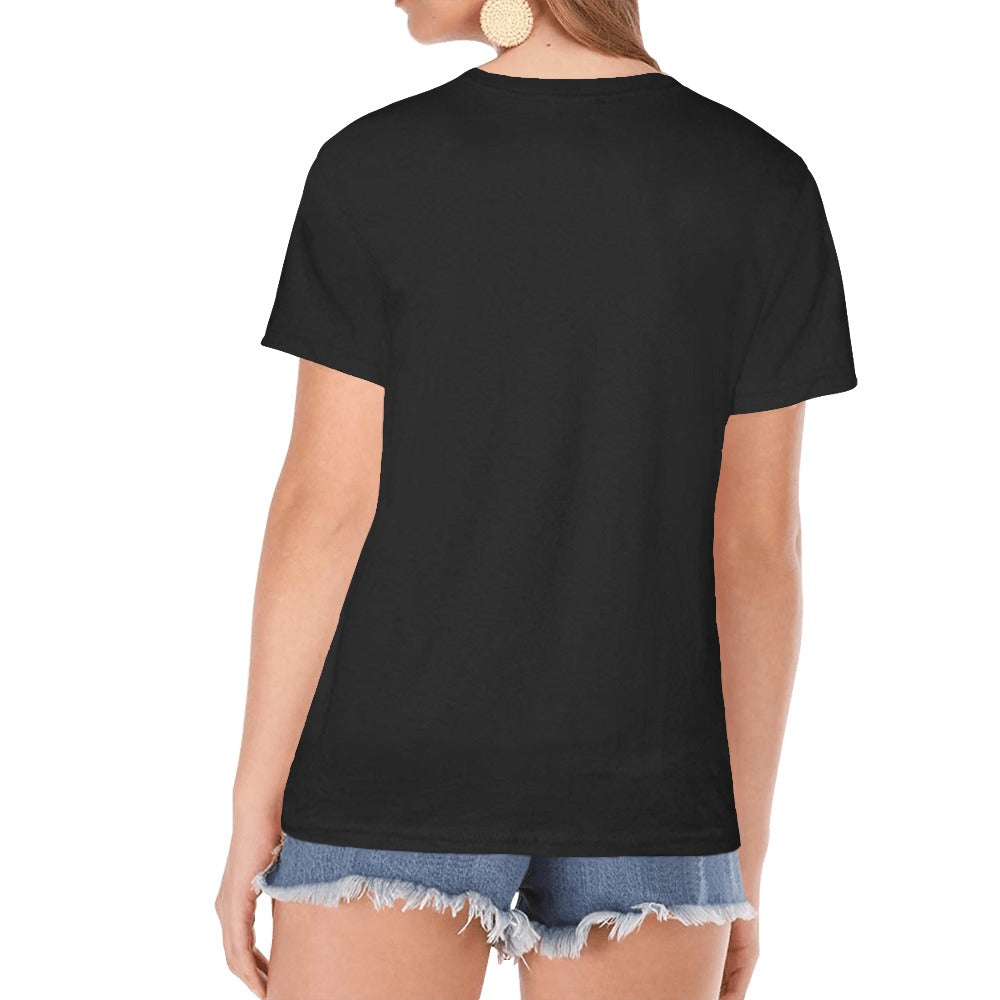 Black Pinky Leopard Raglan Sleeve T-Shirt up to 2 XL 4