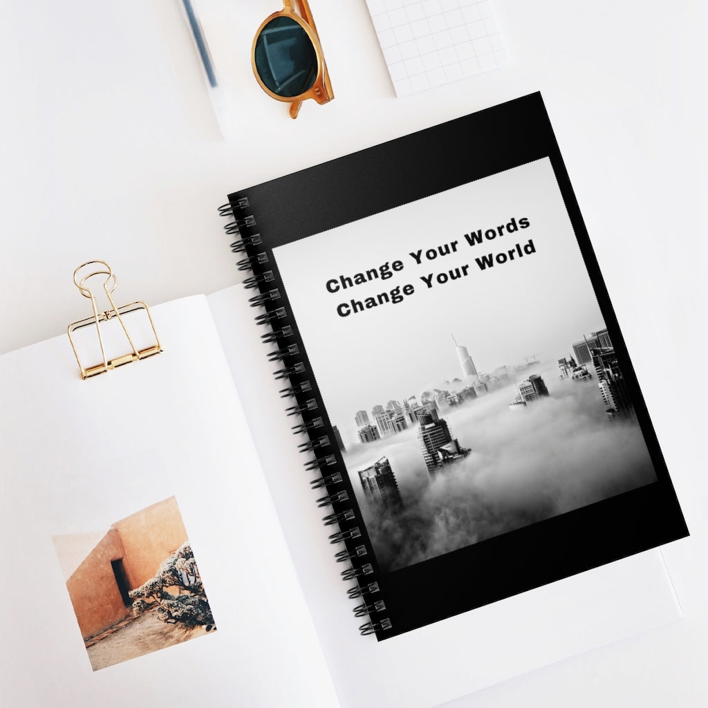 Change Your Words A5 Lined Spiral Bound Notebook (FWS) 5