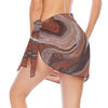 Choc Swirl Beach Short Chiffon Sarong Wrap up to 5 XL 1