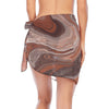 Choc Swirl Beach Short Chiffon Sarong Wrap up to 5 XL 3