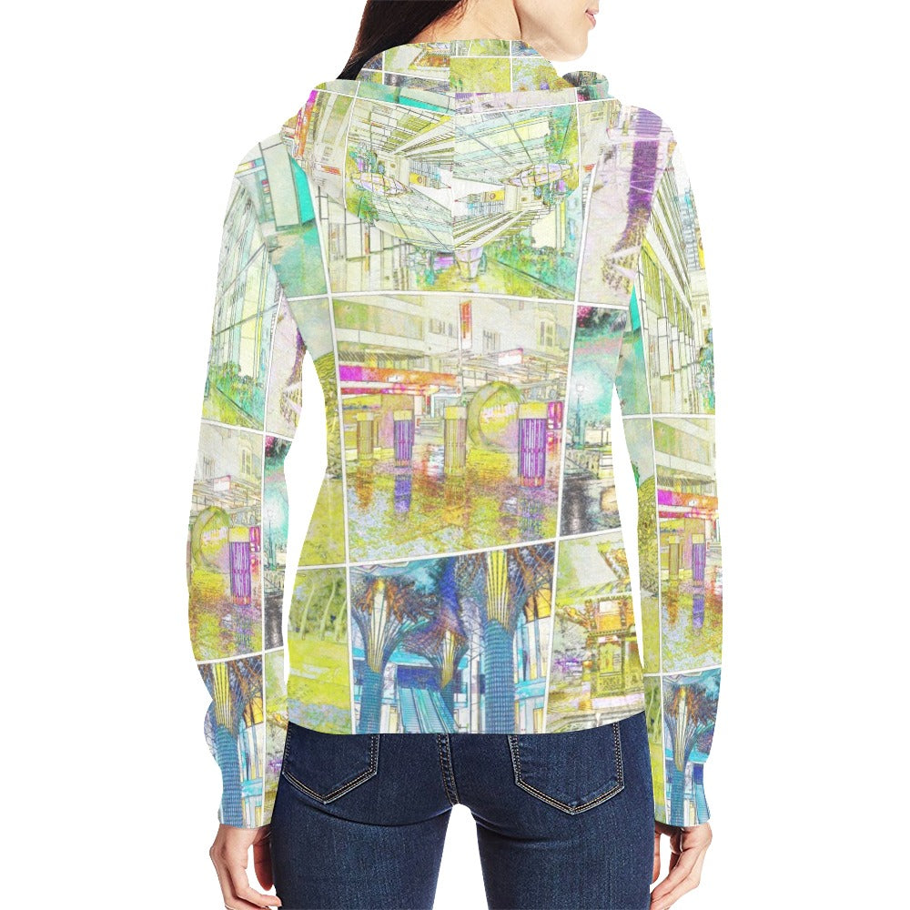 City Watercolour Full Zip Hoodie up to 2 XL 2