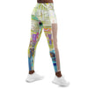 City Watercolour Mesh Panel Side Pockets Leggings (FWS) 10